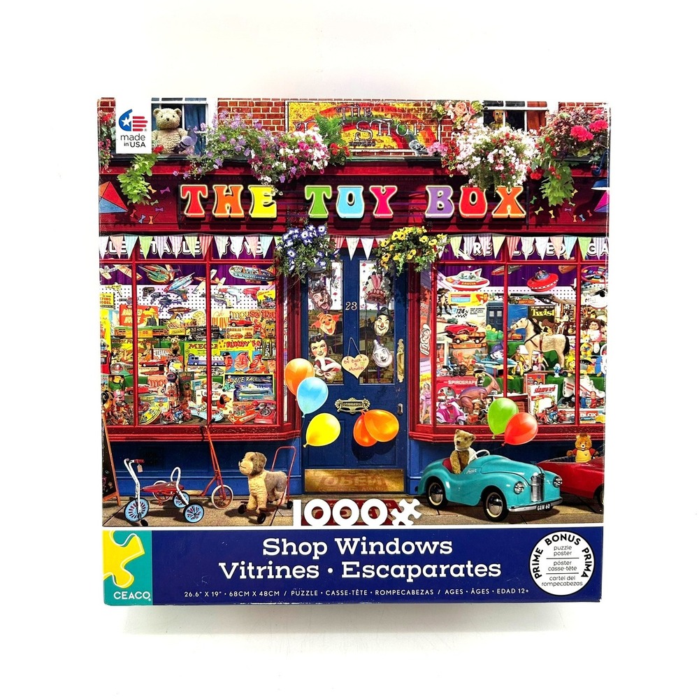 Ceaco The Toy Box Shop Windows Jigsaw Puzzle 1000 Piece Garry Walton 3173-3